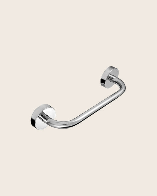 Maniglia Di Sicurezza 25 Cm In Acciaio Inox Cromo New Line Cromo Lucido in cromato montato a parete, vista del design e...