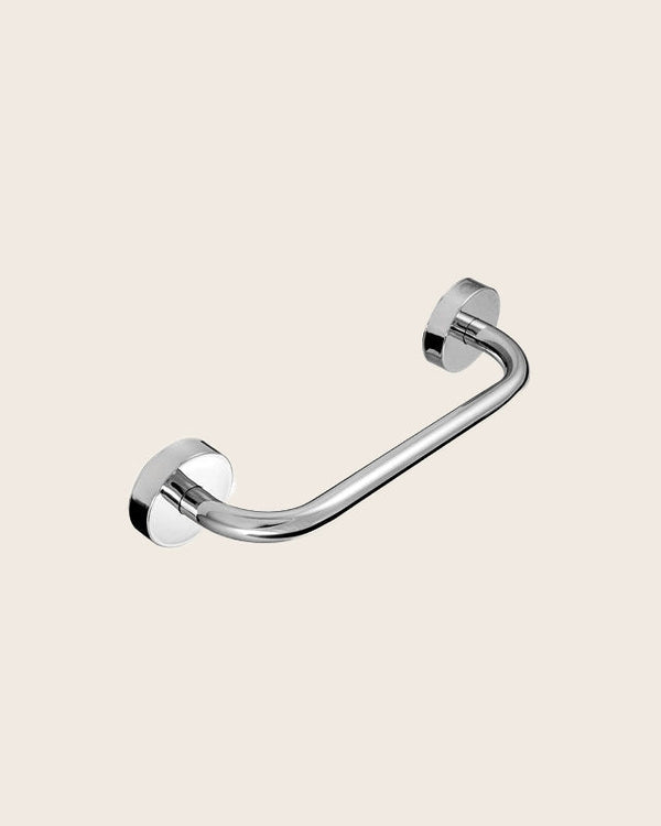 Maniglia Di Sicurezza 25 Cm In Acciaio Inox Cromo New Line Cromo Lucido in cromato montato a parete, vista del design e...