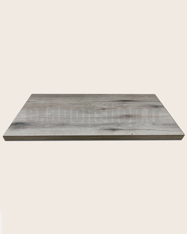 Mensola 80x46 per lavabo appoggio grigio effetto legno senza staffe
