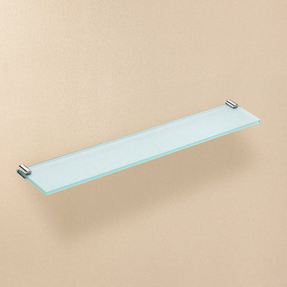 Mensola bagno 57,5 cm in vetro con supporti inox Satinato Logic 2260345 Cosmic
