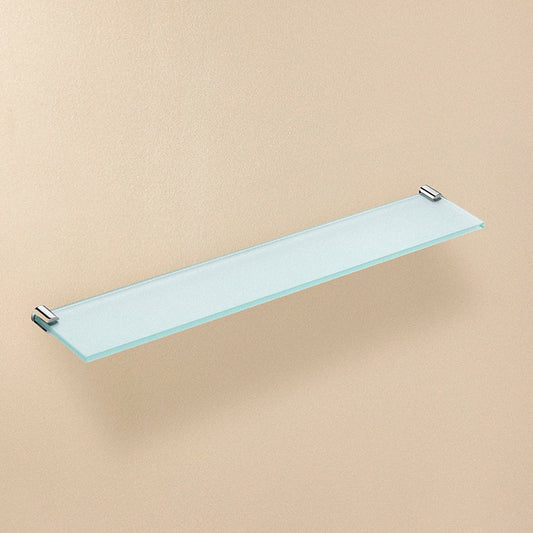 Mensola bagno 57,5 cm in vetro con supporti inox Satinato Logic 2260345 Cosmic