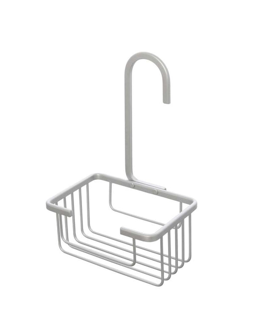 Mensola con gancio doccia in alluminio silver Alu system