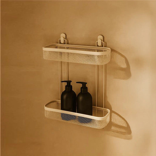 Mensola doccia 2 ripiani crema Taki