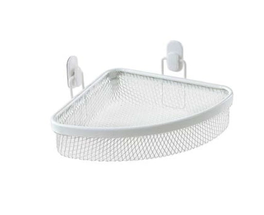 Mensola doccia angolare bianco Taki