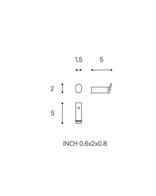 Micra Cosmic Appendino per asciugamani bagno nero WJP047A3001036
