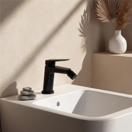 Miscelatore bidet Totem in ottone nero opaco