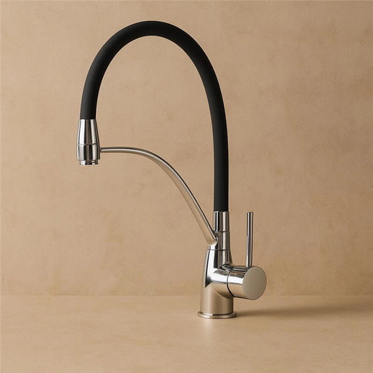 Miscelatore monocomando lavello con canna in silicone Kitchen