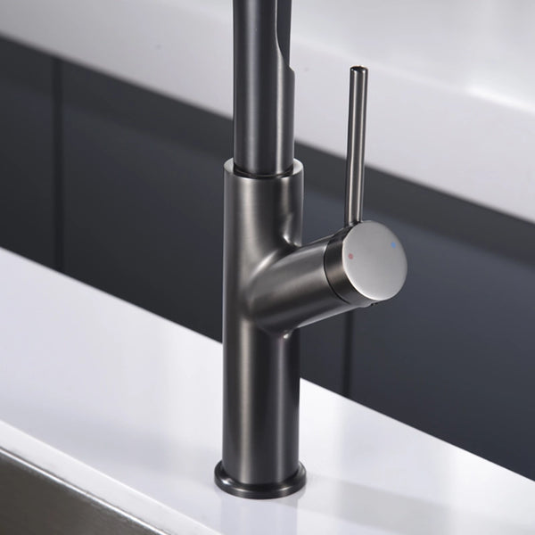 Miscelatore cucina flessibile Imola nero canna di fucile