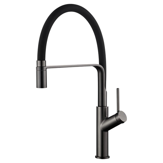 Miscelatore cucina flessibile Imola nero canna di fucile