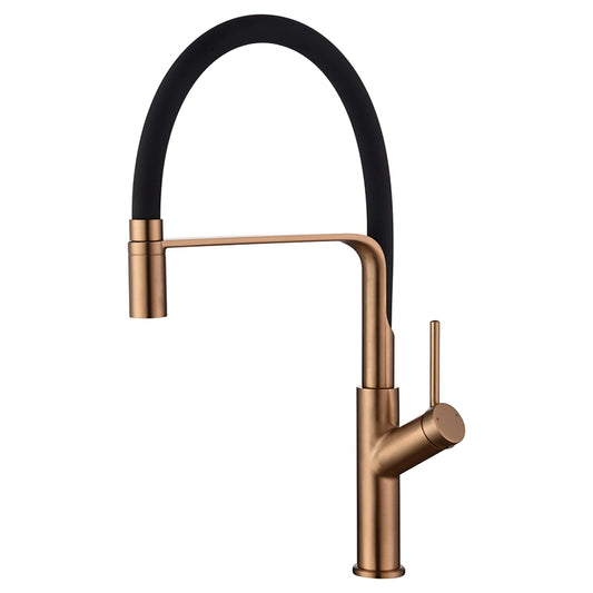 Miscelatore cucina flessibile Imola oro rosa spazzolato