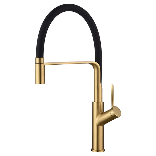 Miscelatore cucina flessibile Imola oro spazzolato