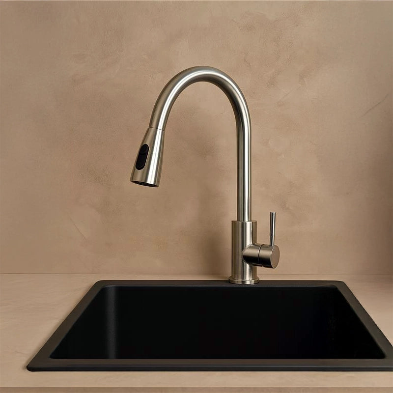 Miscelatore lavello doccetta 2 jet estraibile cromo Kitchen