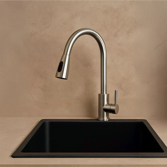 Miscelatore lavello doccetta 2 jet estraibile cromo Kitchen