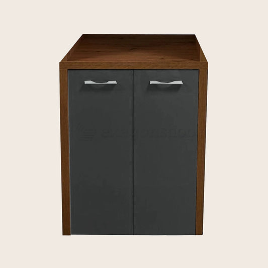 Mobile 78,5x65 portalavatrice asciugatrice H 91 grigio opaco noce