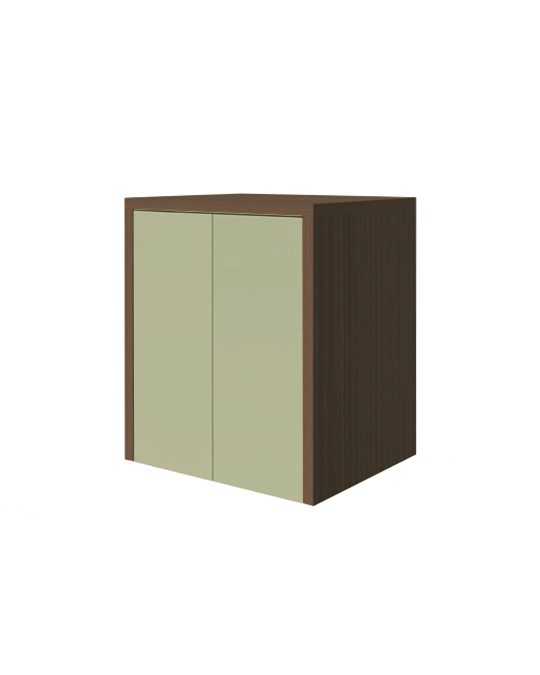 Mobile 79x65 porta lavatrice asciugatrice caffe con ante salvia opaco Ada
