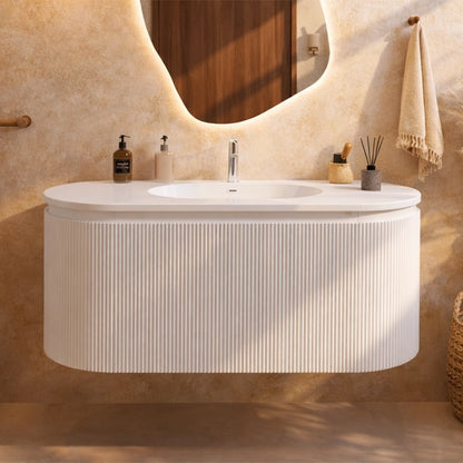 Mobile bagno 120x50 Siviglia cannettato bianco lavabo