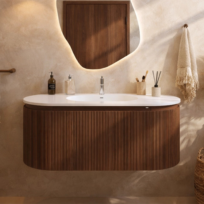 Mobile bagno 120x50 Siviglia cannettato quercia lavabo