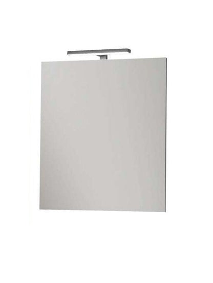 Mobile bagno 60x46 quercia a pavimento con lavabo e specchio Atene