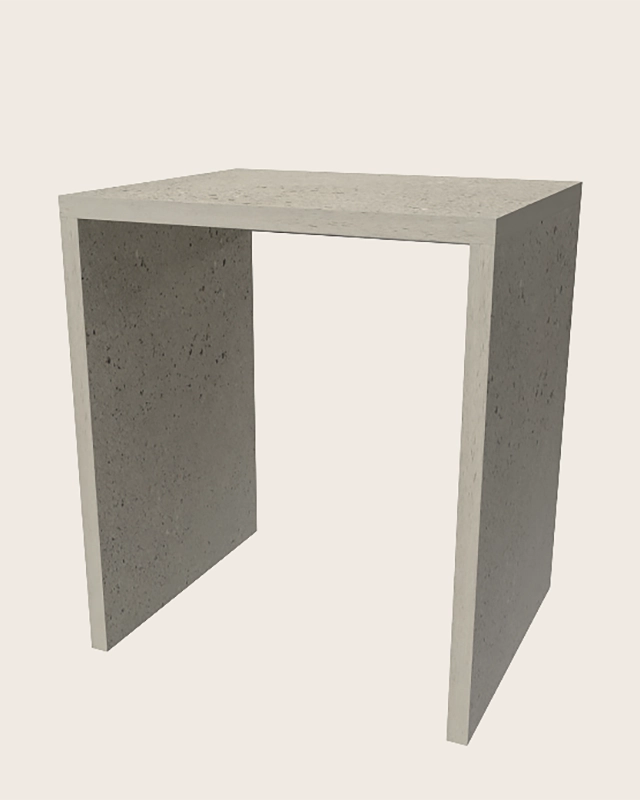 Modulo 79x65 Portalavatrice asciugatrice a giorno pietra Pietra Mat installato su lavello, vista della bocca e della leva...