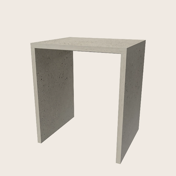 Modulo 79x65 Portalavatrice asciugatrice a giorno pietra Pietra Mat installato su lavello, vista della bocca e della leva...