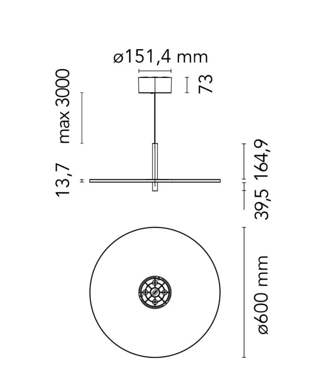 Flos My Disc bianco opaco lampada a sospensione luce diffusa F1903009