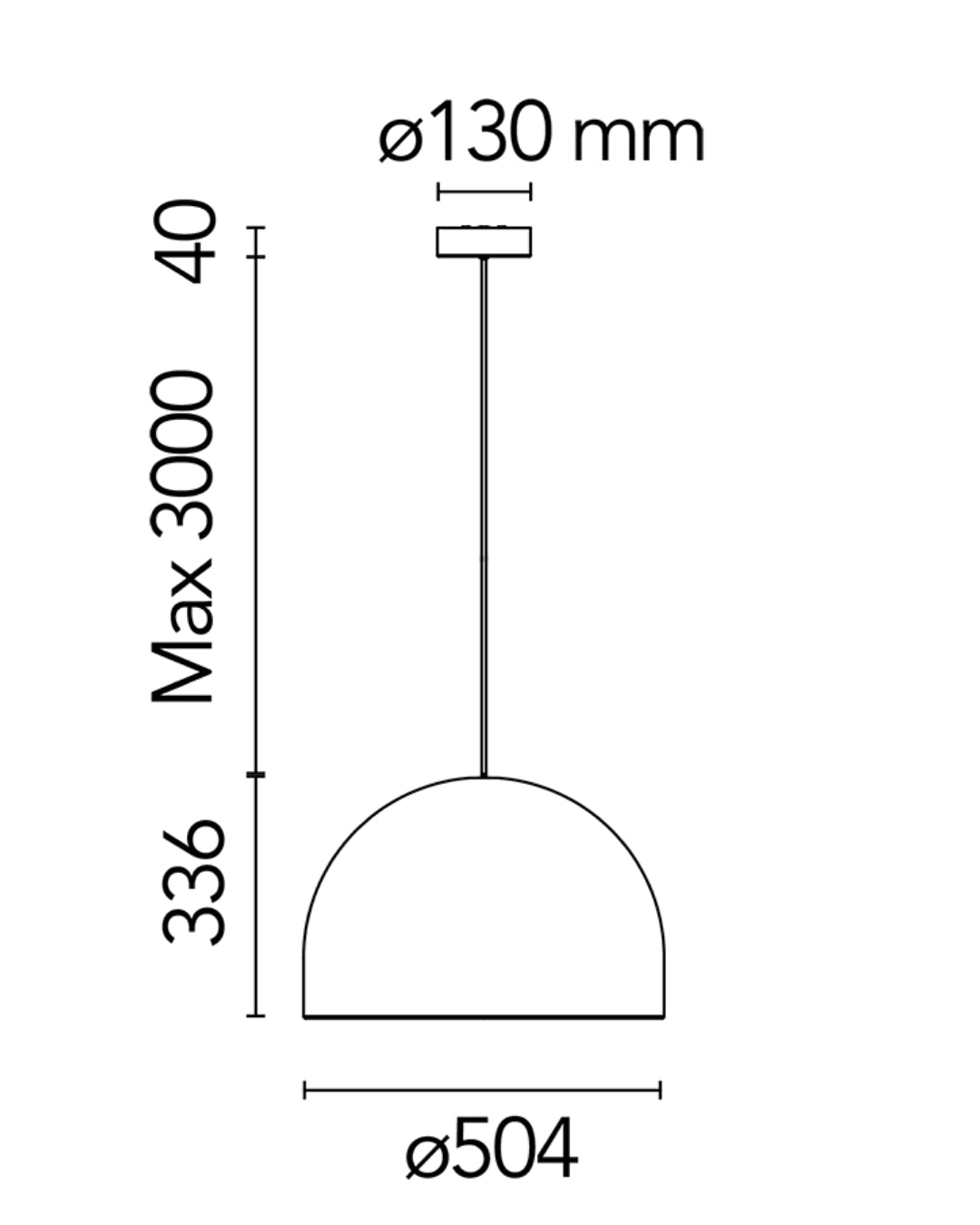 Flos My dome lampada 50 cm a sospensione bianco opaco F1915009