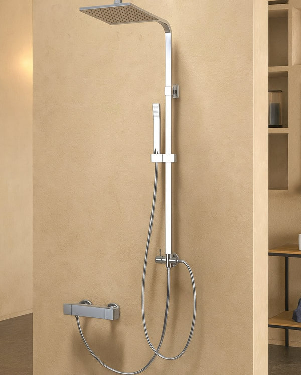 New Line Colonna Doccia Con Soffione Abs 20x20 Cromo