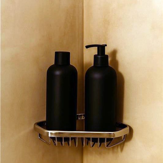 New Line Dc5 Cestino Doccia Angolare Portaoggetti In Ottone Cromo