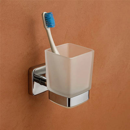 New Line M3 Bicchiere Portaspazzolini In Acciaio Inox cromo