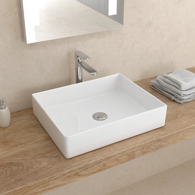 New Line Xr2 Lavabo 47x36 Da Appoggio In Porcellana Bianco