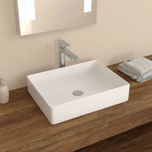 New Line Xr2 Lavabo 51x40 Da Appoggio In Porcellana Bianco