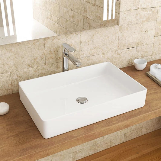 New Line Xr2 Lavabo 60x40 Da Appoggio Rettangolare In Porcellana Bianco