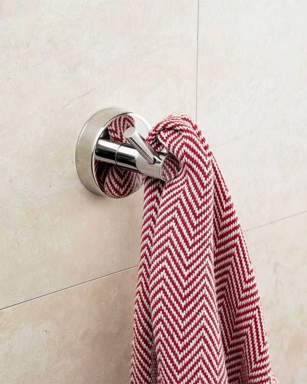 New Line Crus2 Gancio Doppio Portasciugamano In Acciaio Inox cromo