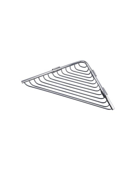 New line h2 porta oggetti doccia angolare in acciaio inox cromo