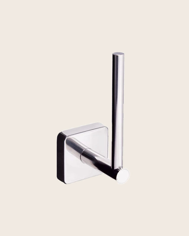 New line p5 portarotolo verticale in acciaio inox cromato