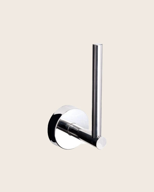 New line p5 portarotolo verticale in acciaio inox cromo Cromo Lucido in cromato montato a parete, vista del design e...