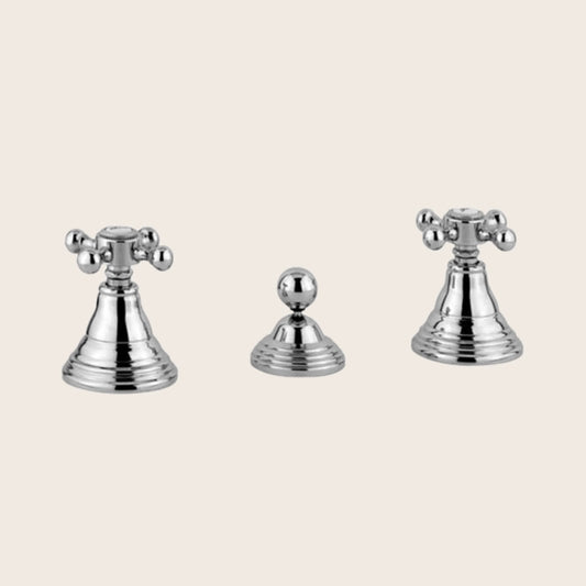 Paffoni Belinda Fblv116 Gruppo Bidet 3 Fori Con Scarico Automatico Cromo