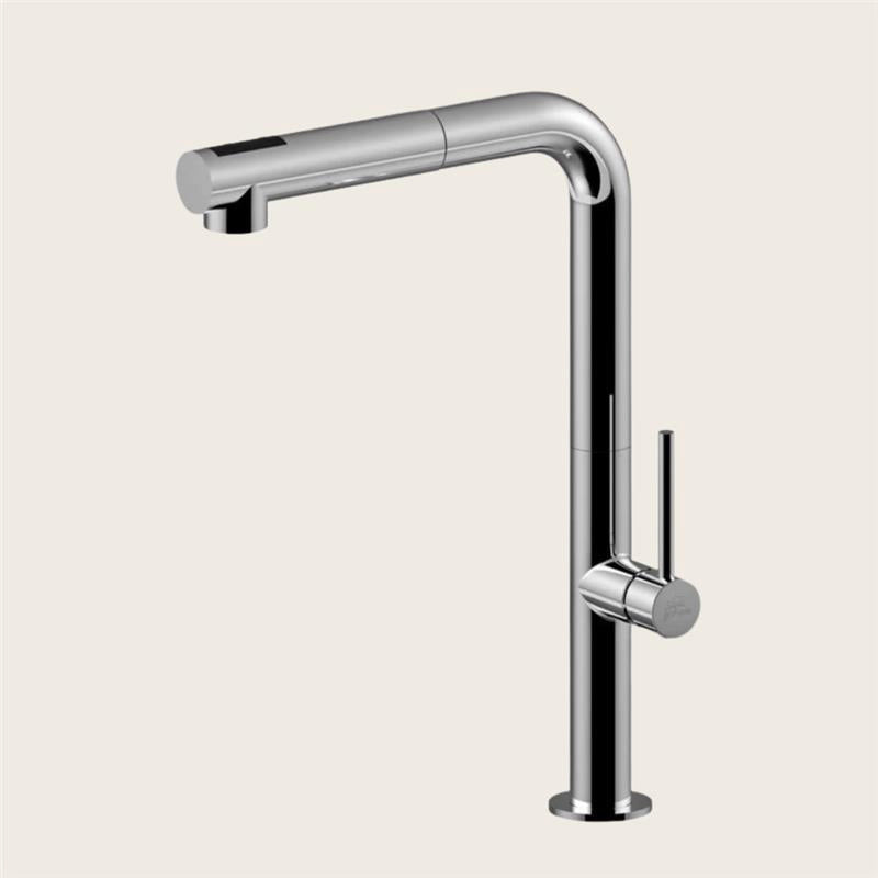 Paffoni Chef Ch985 Miscelatore lavello orientabile estraibile 2 getti cromo