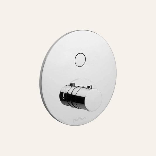 Paffoni Compactbox Cpm013 Set Esterno Miscelatore doccia ad, vista frontale della maniglia e della bocca di erogazione