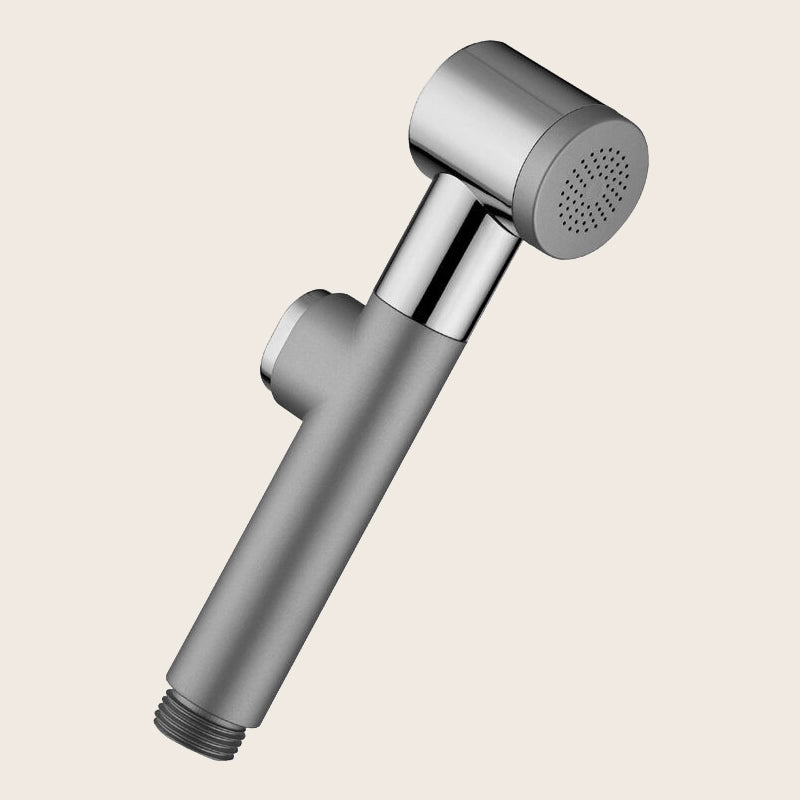 Paffoni Giglio Zdoc061 Doccetta per Bidet Shut Off Cromo, vista frontale della maniglia e della bocca di erogazione