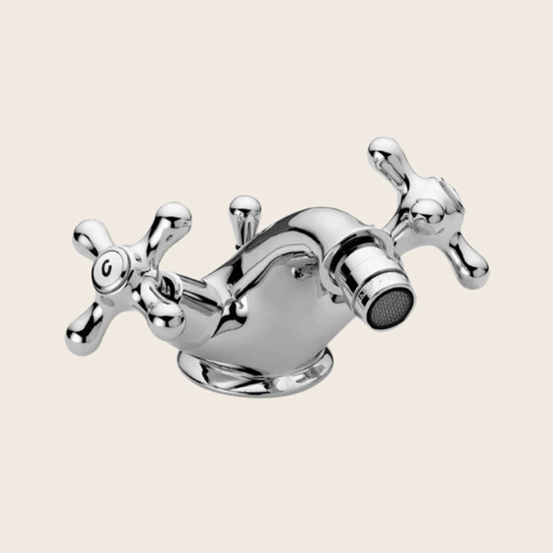 Paffoni Iris IRV125 gruppo bidet monoforo classico con, vista frontale della maniglia e della bocca di erogazione