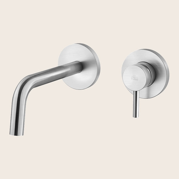 Paffoni Light Lig104st70 Miscelatore lavabo Incasso 2 Fori Steel Looking Acciaio