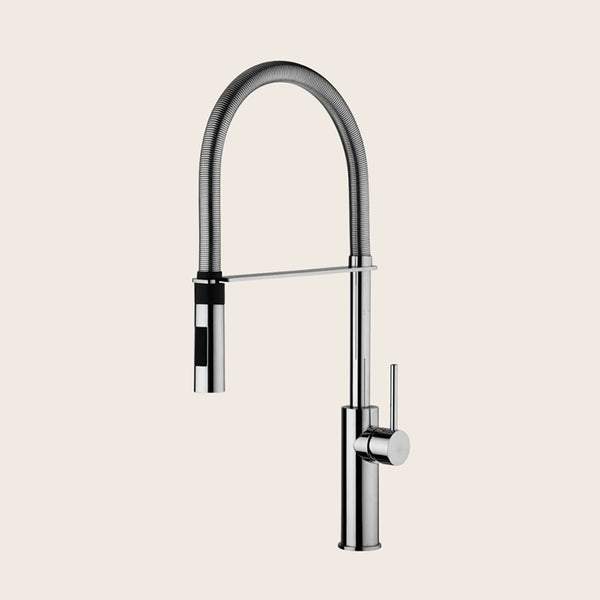 Paffoni Light Miscelatore lavello canna orientabile 2 Getti cromo LIG179