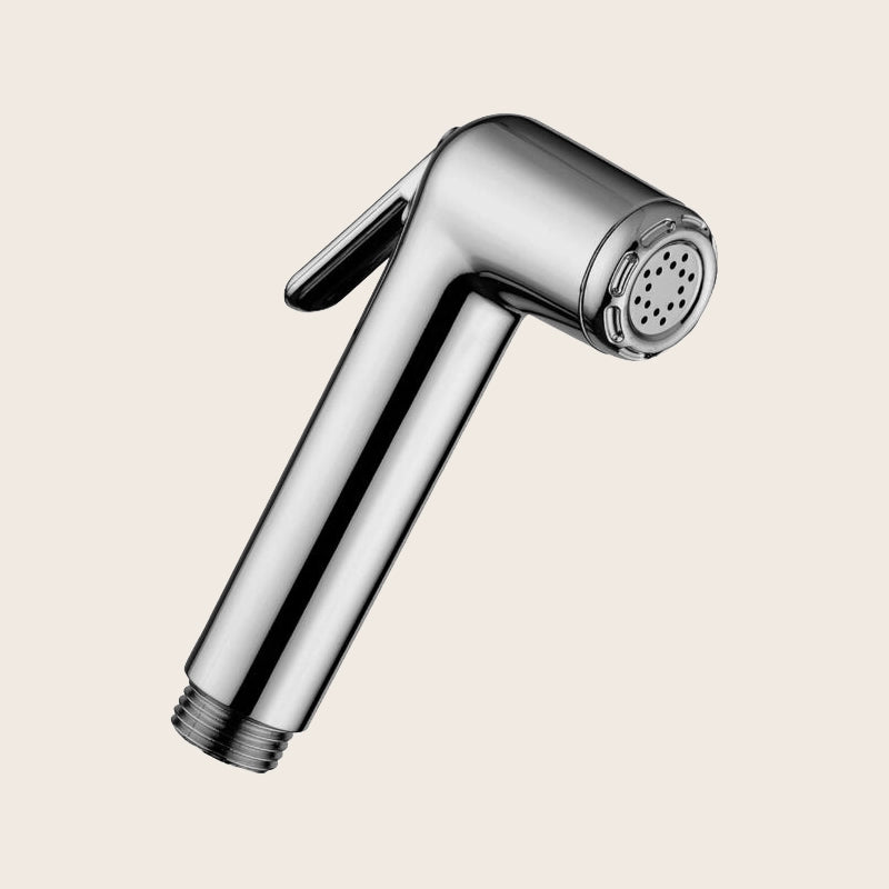Paffoni Minorca Zdoc060 Doccetta Bidet Shut Off Bidet Cromo, vista frontale della maniglia e della bocca di erogazione