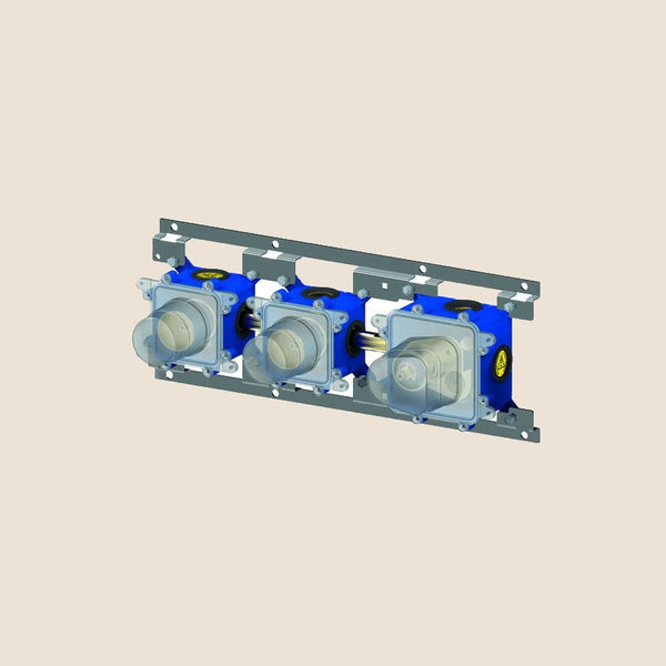 Paffoni Modular Box Mdbox018 Corpo Incasso Termostatico, vista frontale della maniglia e della bocca di erogazione