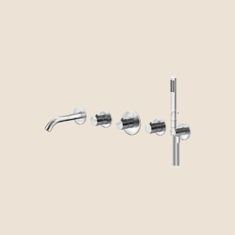 Paffoni Modular Box Mde001st Set vasca termostatico Senza visto dall'alto con superficie e piletta di scarico