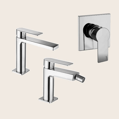 Paffoni Tango set Miscelatori Lavabo Bidet senza scarico e Doccia Incasso Cromo