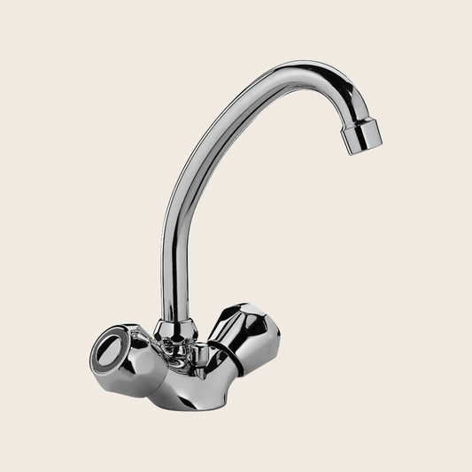 Paffoni danubio da072 gruppo rubinetto lavello con scarico automatico cromo