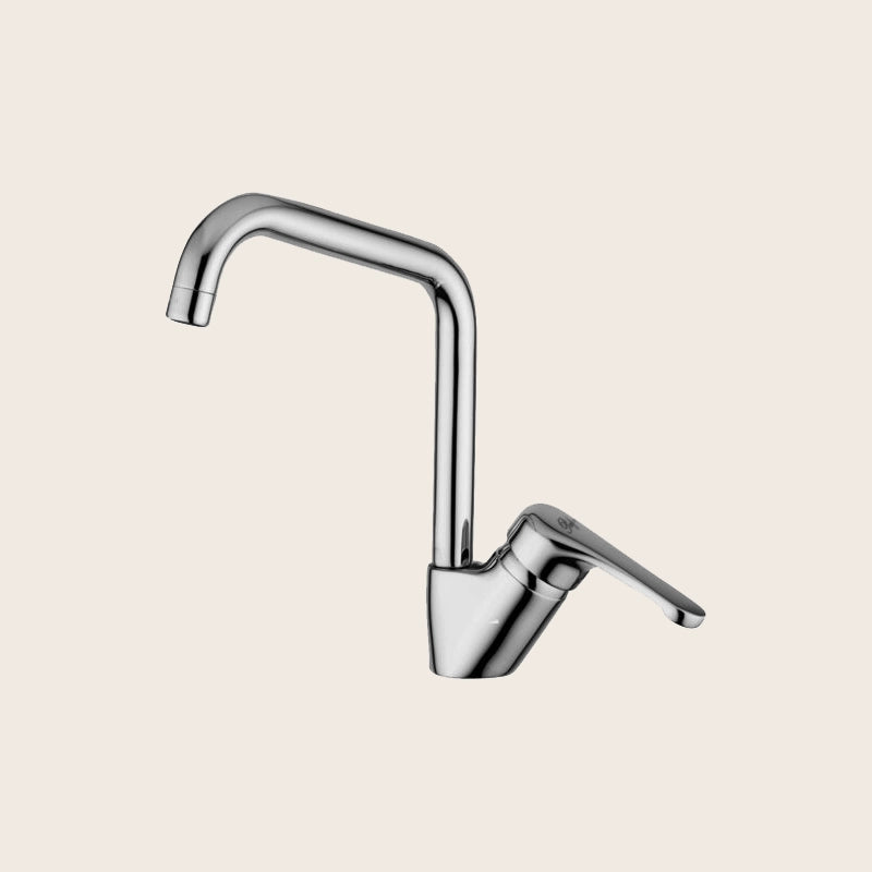 Paffoni nettuno nt180 miscelatore lavello canna alta quadra cromo