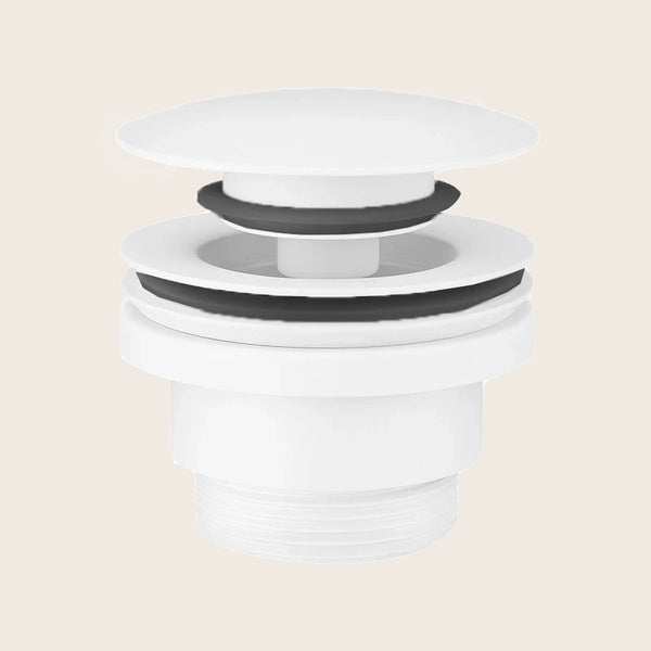 Paffoni piletta scarico click clack 60 mm universale bianco opaco